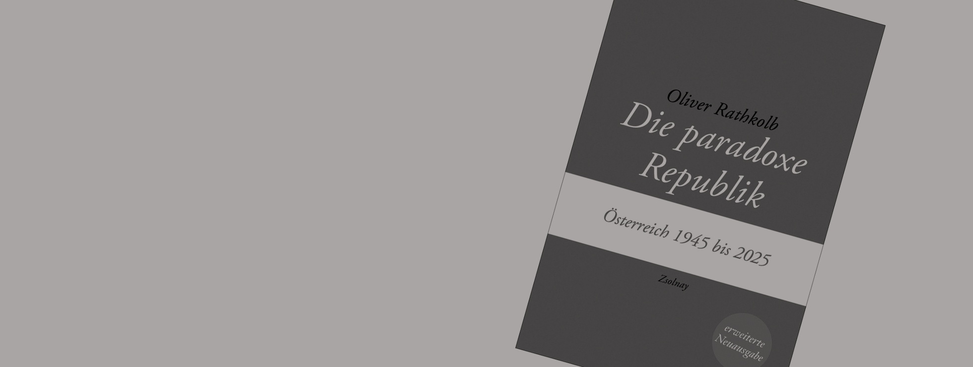 Buchcover. Die paradoxe Republik © Zsolnay