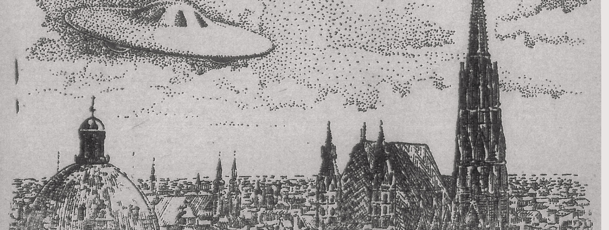 Ufo &uuml;ber Wien &copy; Sammlung Kl&ouml;sch