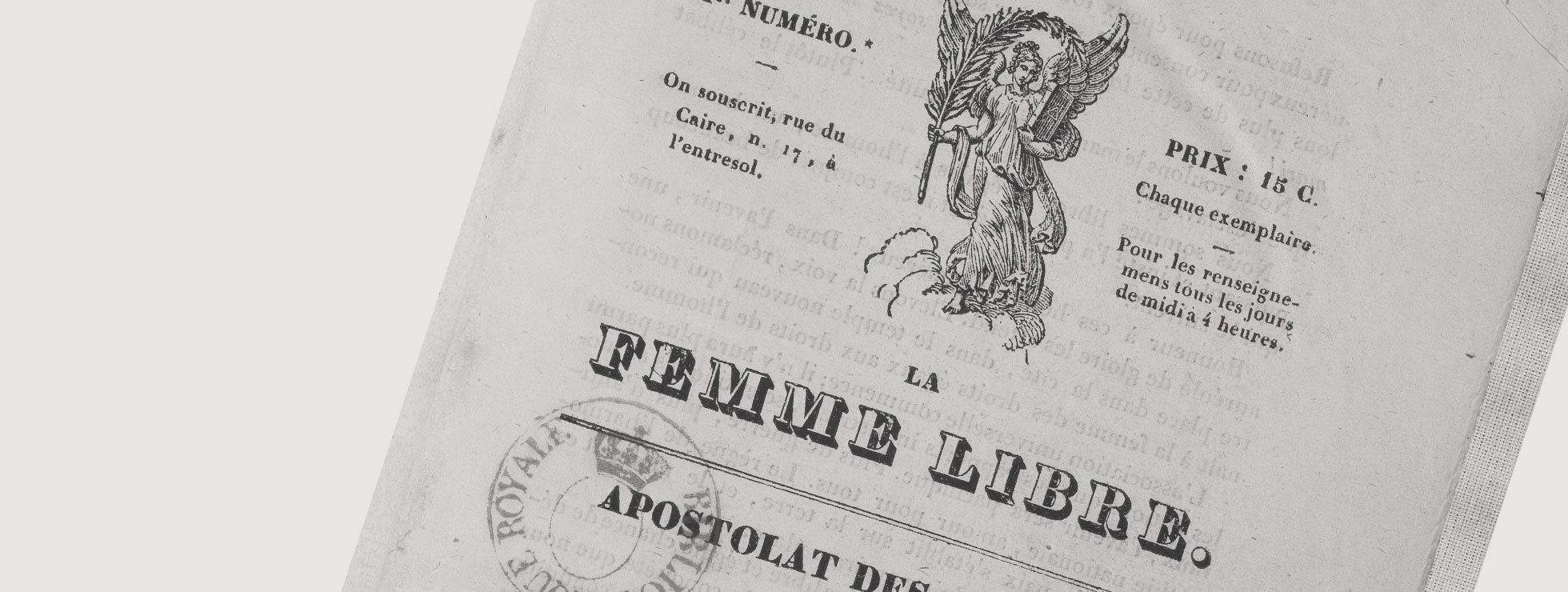 Zeitschrift "La Femme Libre" &copy;  Biblioth&egrave;que Nationale de France
