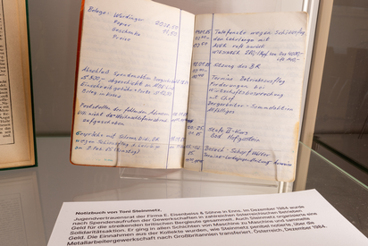 Notizbuch von Toni Steinmetz © Tobias von Marillac / IHSF