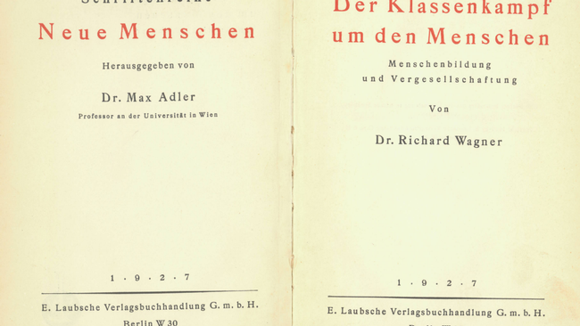 Ausgabe von Richard Wagners Publikation von 1927 © E. Laubsche Verlagsbuchhandlung GmbH Berlin 