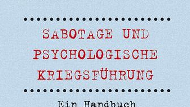 Buchcover Sabotage und psychologische Kriegsführung © Czernin