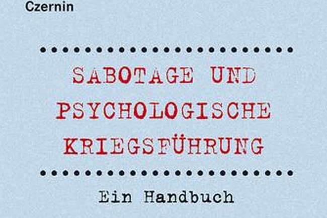 Buchcover Sabotage und psychologische Kriegsführung © Czernin
