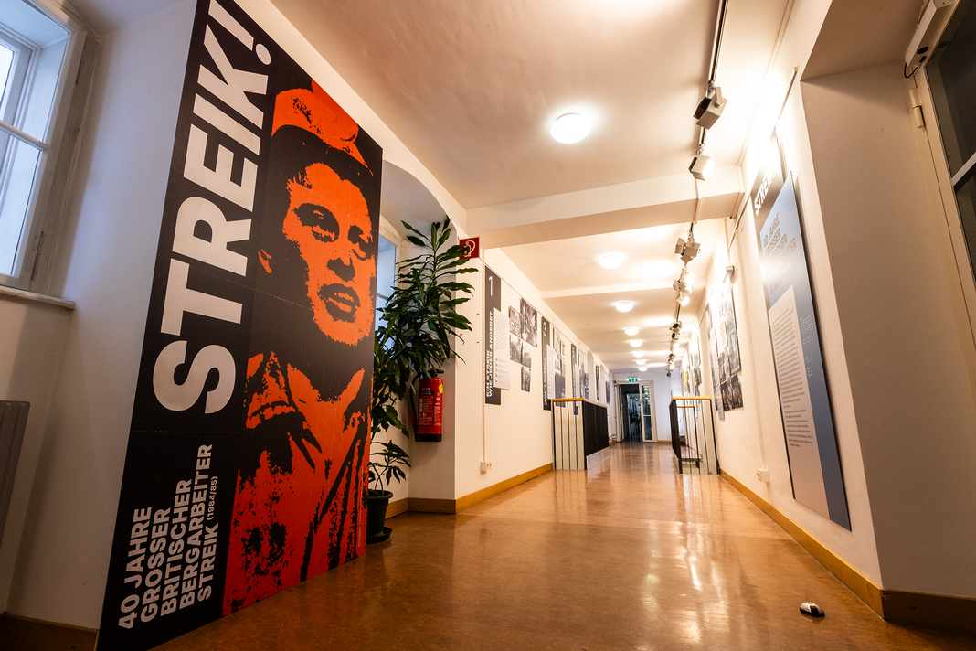 Blick in die Ausstellung Streik © Tobias von Marillac / IHSF