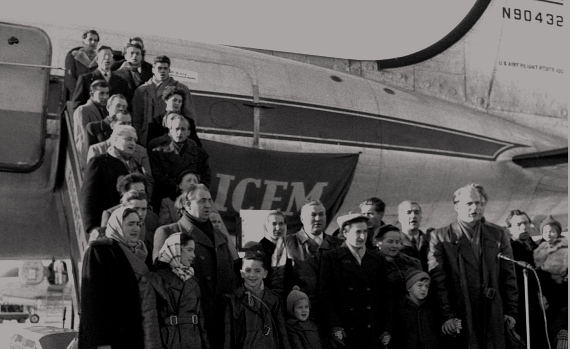 Ungarnflüchtlinge in Österreich, nach dem Volksaufstand in Ungarn 1956, United States Information Service, 23.11.1956 © Österreichische Nationalbibliothek, US 12.955/56.